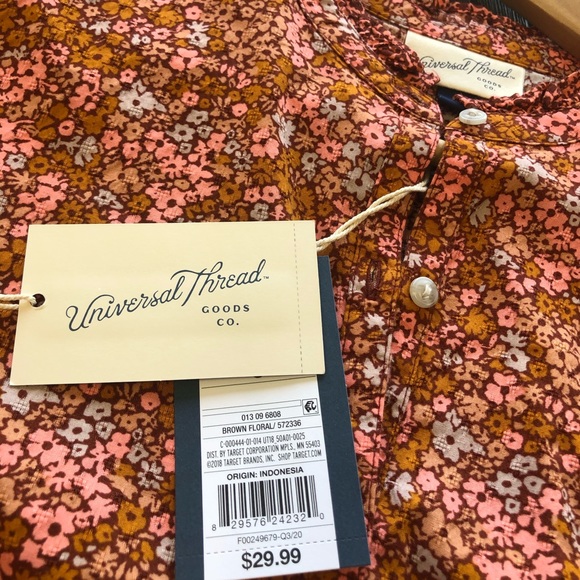 UNIVERSAL THREAD🎯 Floral Long Sleeve Ruffle Dress - Picture 8 of 10